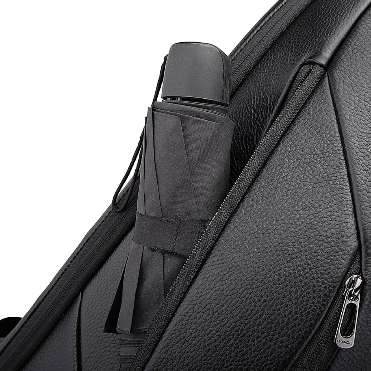 Δερμάτινο Σακίδιο πλάτης 24L Laptop 15,6” Bange 6623 μαύρο