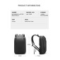 Σακίδιο πλάτης 26L Laptop 15,6” Bange 7802 μαύρο