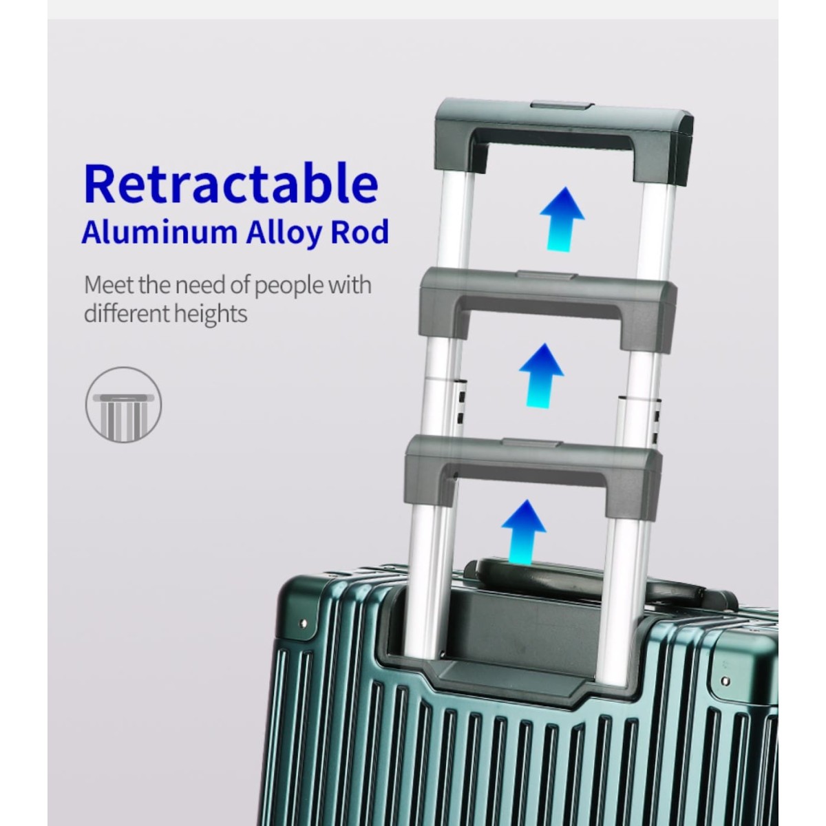 Βαλίτσα trolley case καμπίνας Bopai 833-853201 μαύρο