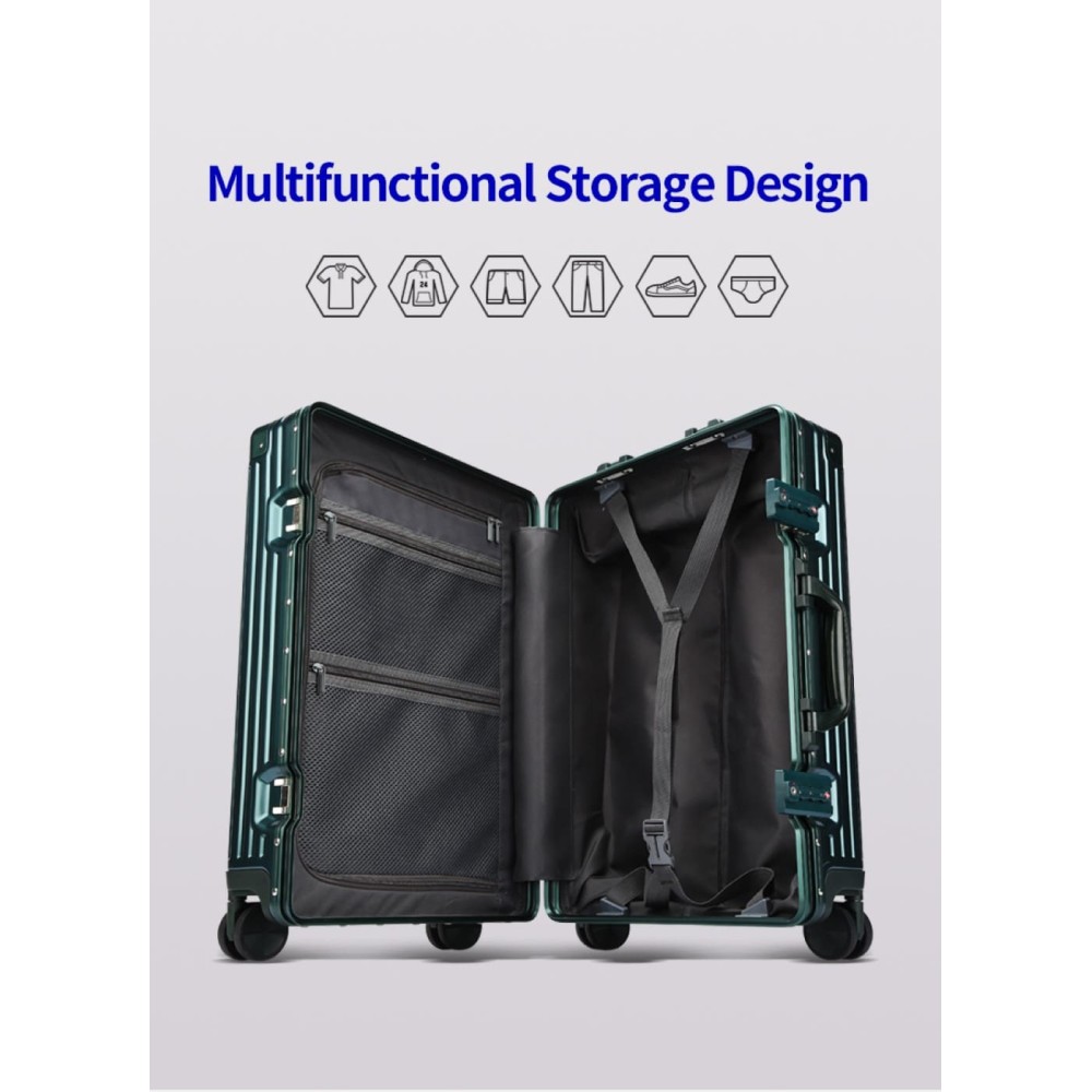 Βαλίτσα trolley case καμπίνας Bopai 833-853203 πράσινο