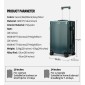 Βαλίτσα καμπίνας σκληρή Bopai 833-853208 ανθρακί