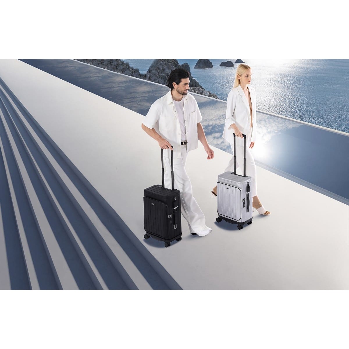 Βαλίτσα Premium Collection Laptop χειραποσκευή καμπίνας Bange YL200 μαύρο