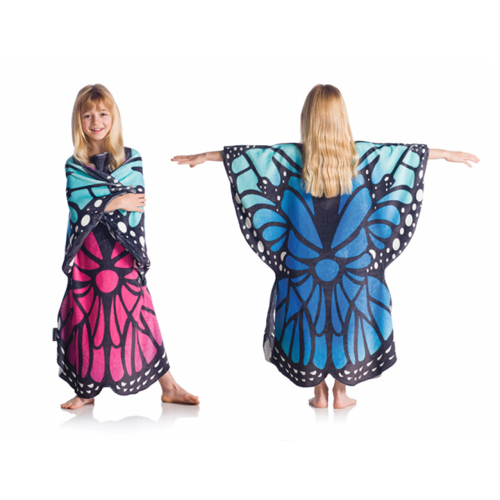 KANGURU  BUTTERFLY KIDS Double E-Sided Wearable Blanket