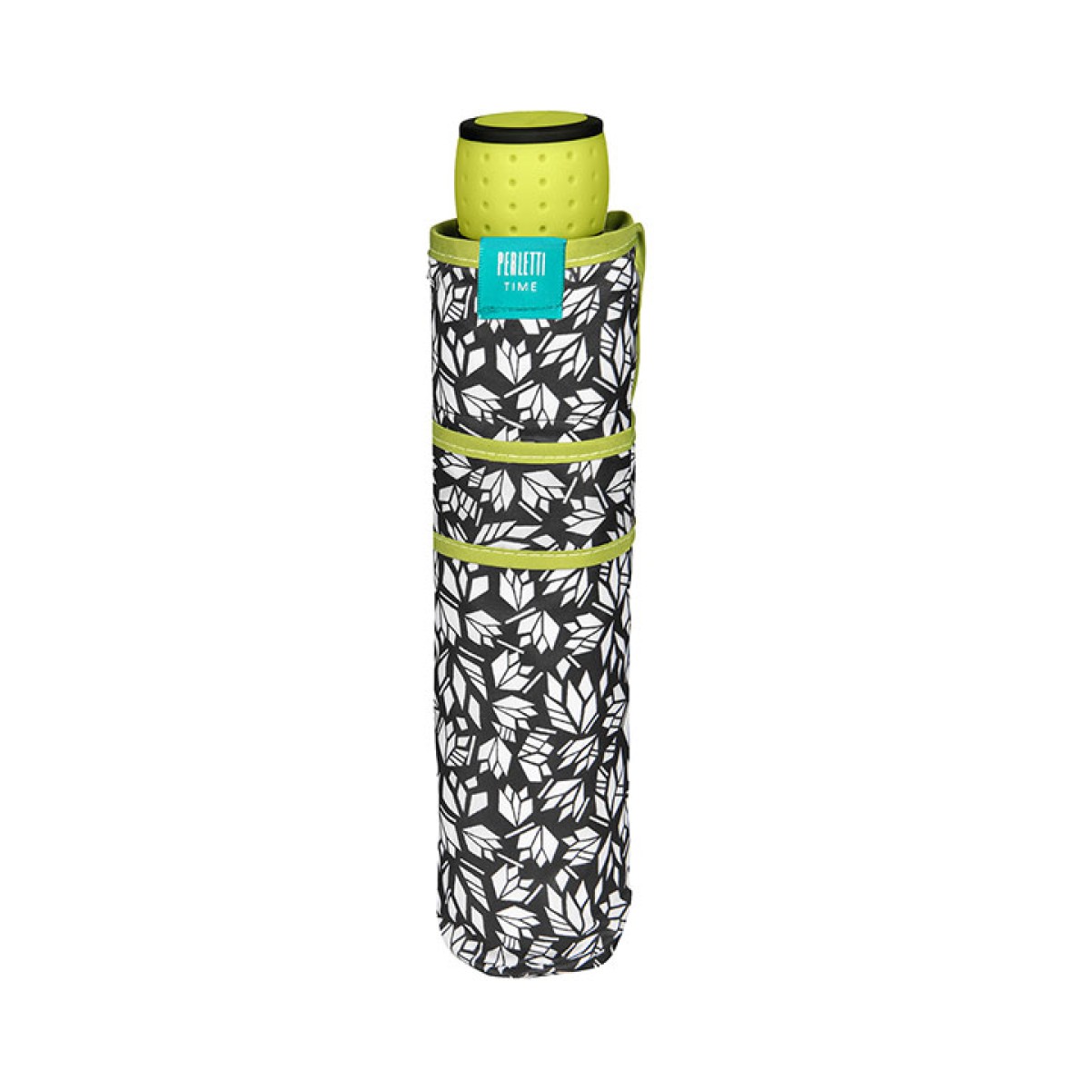 Umbrella Lady Mini 54/8 Man. 3 section round White black fluo windproof Microfibre πράσινο