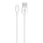 EGOBOO ChargeFlow Cable USB-A to Lightning, 1m, White