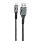 EGOBOO ChargeFlow Fabric Cable USB-A to USB-C, 1.2m, Black