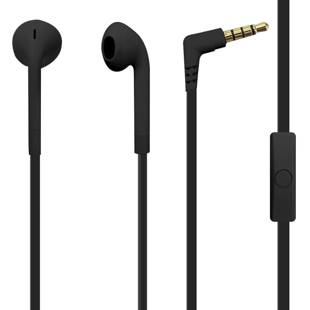 Ακουστικό Στεροφωνικό Handsfree μαύρο