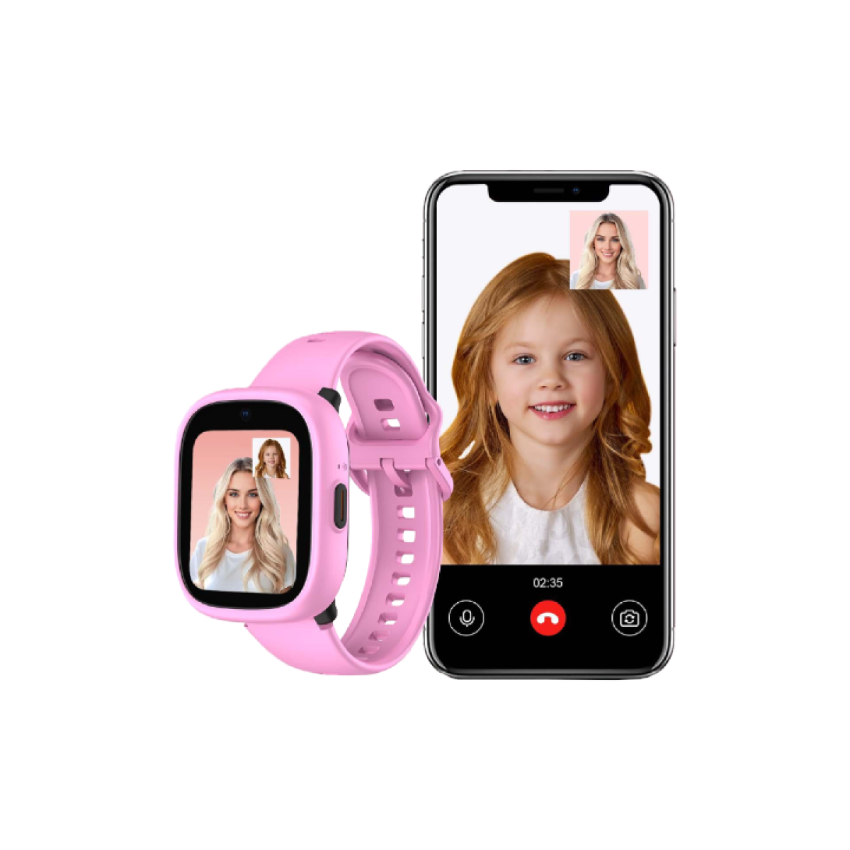 Kiddoboo x Lagenio Smartwatch 4G Pink