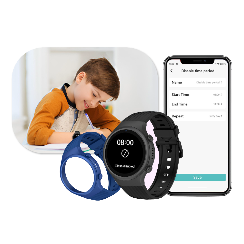 Kiddoboo x Lagenio WatchMe 4G K5 Blue/Black