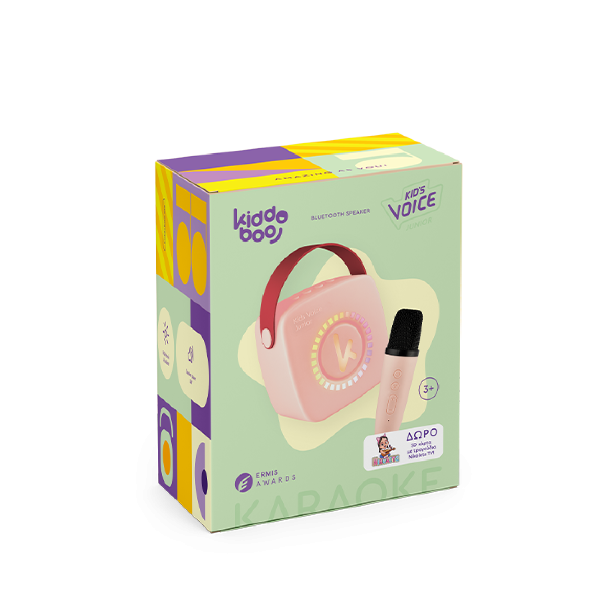 Kiddoboo mini Karaoke Speaker & Mic Pink + NikoletaTV