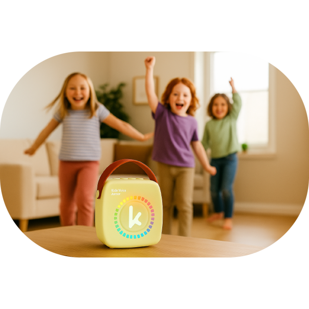 Kiddoboo mini Karaoke Speaker & Mic Yellow + NikoletaTV