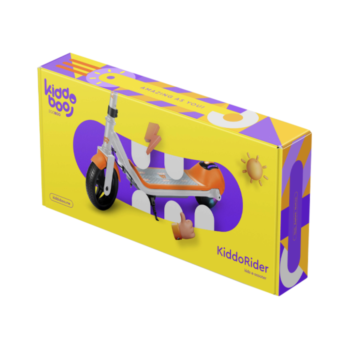 Kiddoboo Ε-Scooter KiddoRider, white