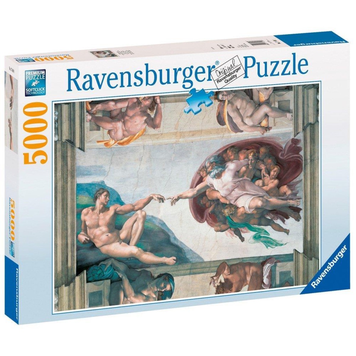 Ravensburger Puzzle: Michelangelo Creation Of Adam (5000pcs) (17408)