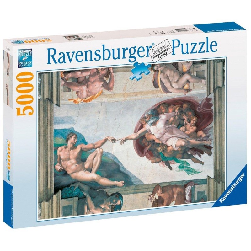 Ravensburger Puzzle: Michelangelo Creation Of Adam (5000pcs) (17408)
