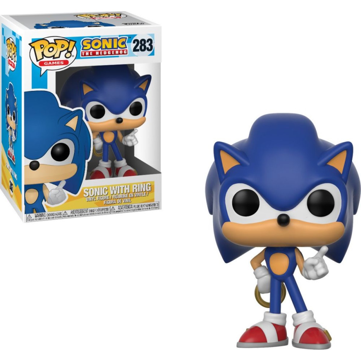 Funko Pop! Games: Sonic The Hedgehog - Sonic With Ring #283 Vinyl Figure Funko Pop! Games: Sonic The Hedgehog - Sonic With Ring #283 Vinyl Figure