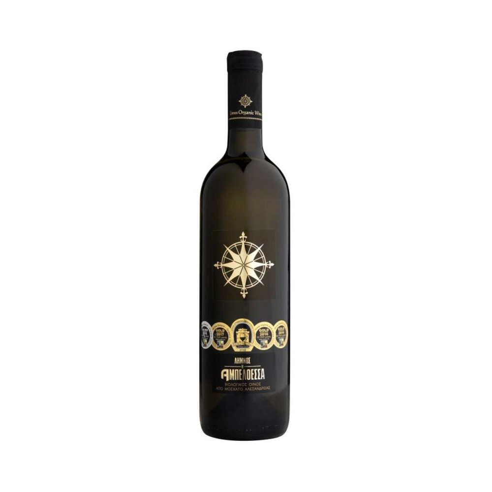 Limnos Organic wines - Ampeloessa - Moscato Alexandrias - Bio White SemiDry Wine P.D.O.,750ml