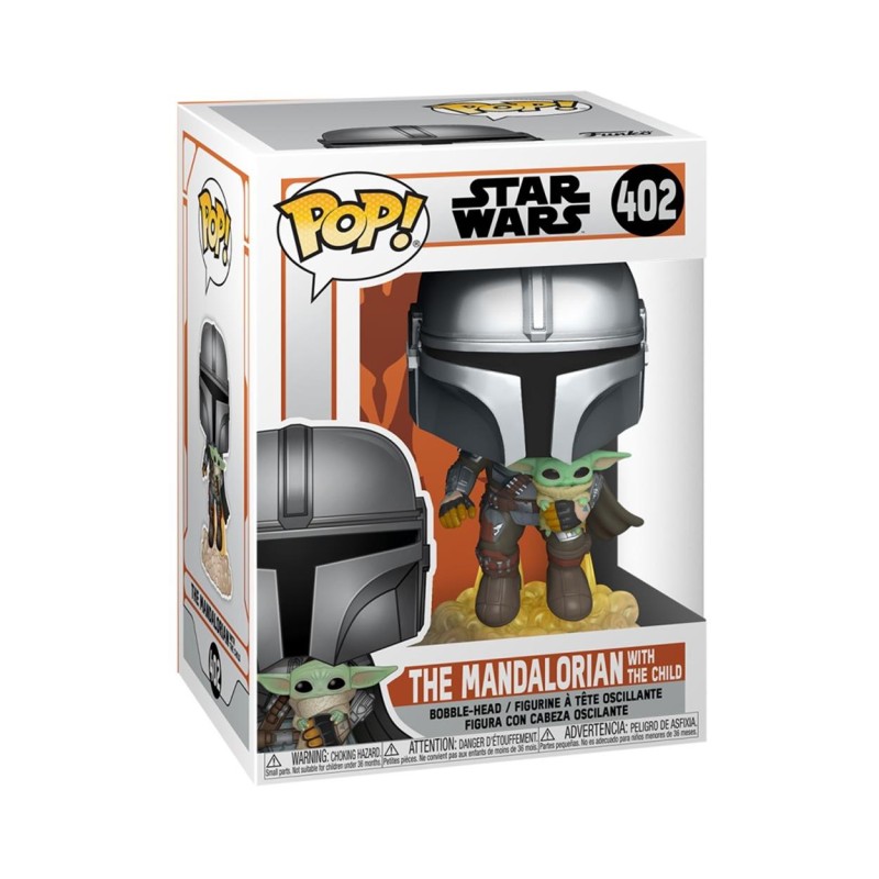 Funko Pop! Disney Star Wars: The Mandalorian - The Mandalorian With The Child #402 Bobble-Head Vinyl Figure