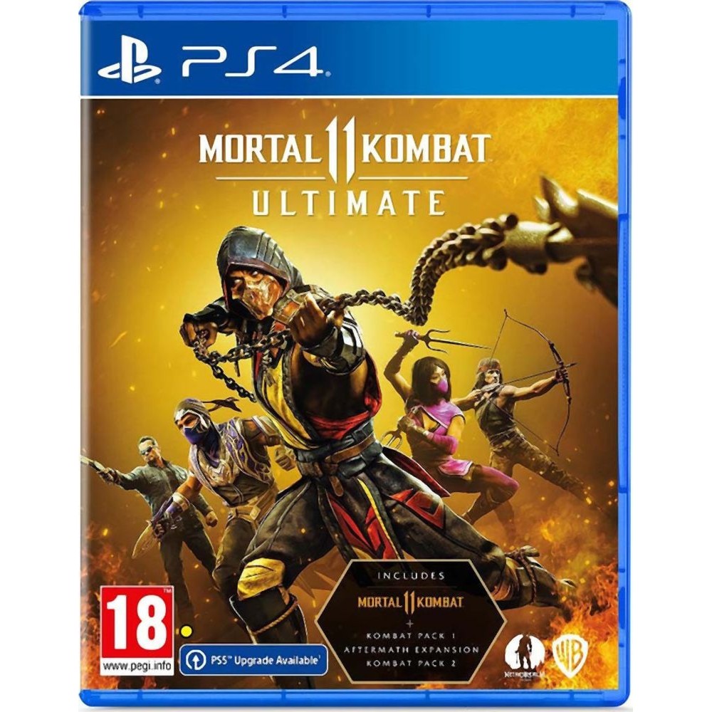 PS4 Mortal Kombat 11 - Ultimate Edition (Includes Kombat Pack 1 &amp; 2 + Aftermath Expansion)