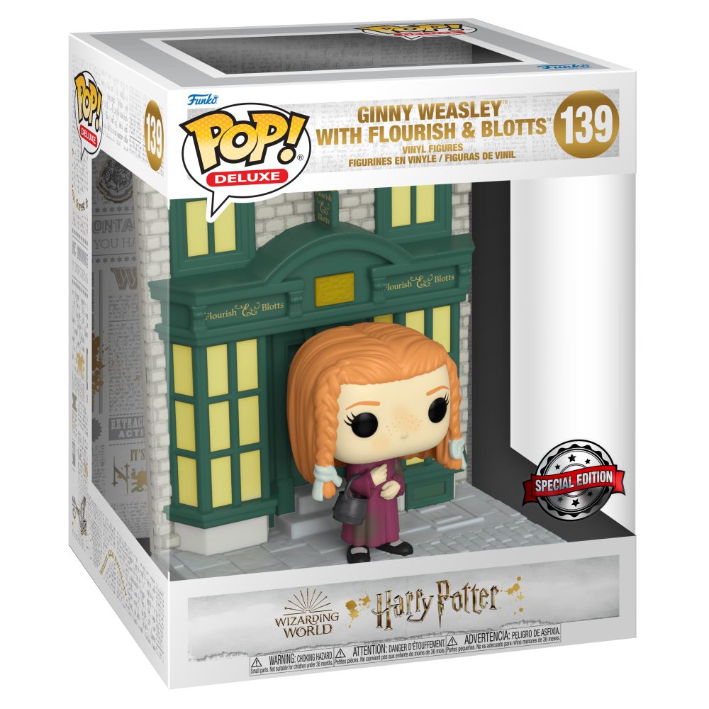 Funko Pop! Deluxe: Harry Potter - Ginny Weasley with Flourish &amp; Blotts (Special Edition) #139 Vinyl Figure
