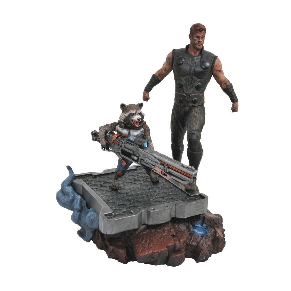Diamond Marvel Premier Avengers 3 - Thor &amp; Rocket Statue (30cm) (Apr182163)
