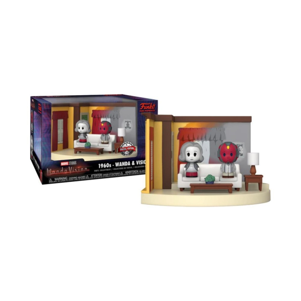 Funko Mini Moments: Marvel Studios WandaVision - 1980s - Wanda &amp; Agnes Living Room (Special Edition) Vinyl Collectibles