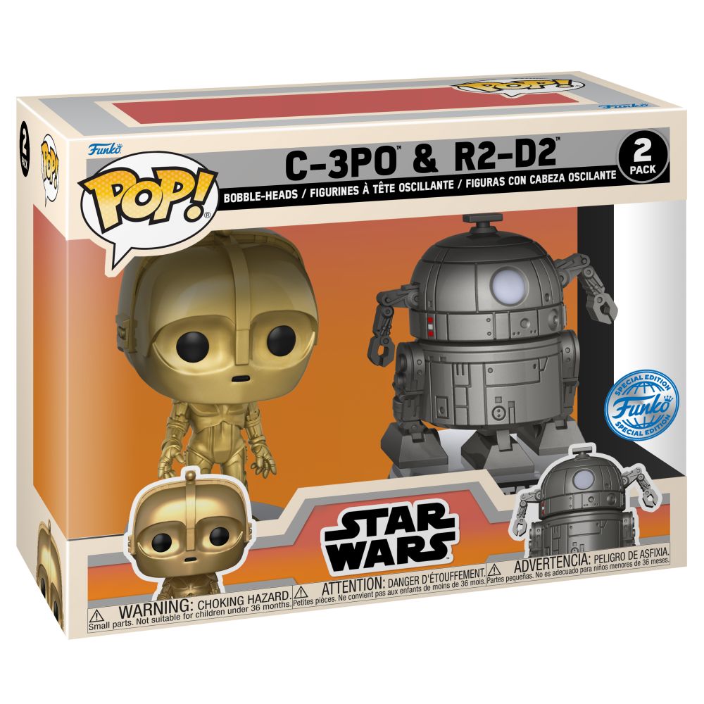Funko Pop! Disney: Star Wars Concept - C-3PO &amp; R2-D2  (Exclusively at Disney) 2-Pack Bobble-Heads Vinyl Figures