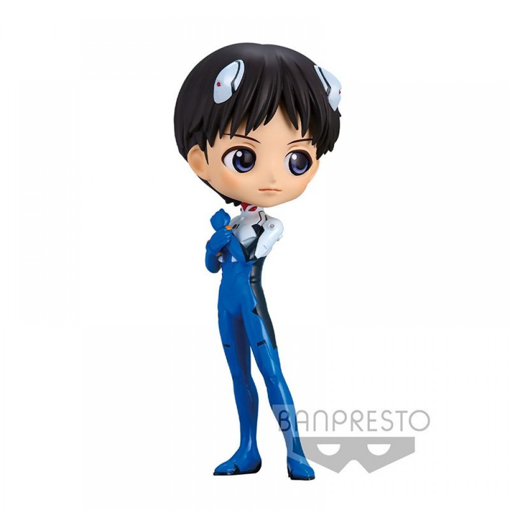 Banpresto Q Posket: Evangelion New Theatrical Edition - Shinji Ikari (Plugsuit Style) (Ver.A) Figure (14cm) (18353)