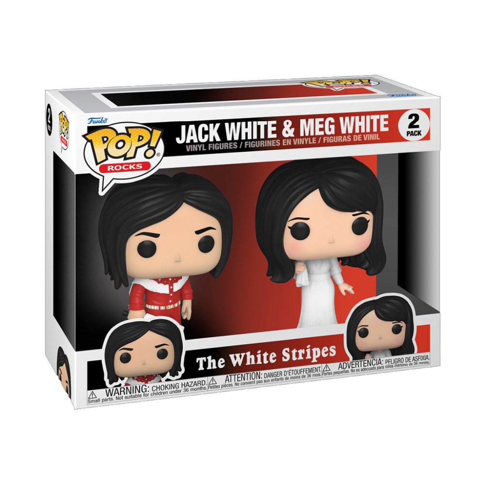 Funko Pop! 2-Pack Rocks: The White Stripes - Jack White &amp; Meg White Vinyl Figures