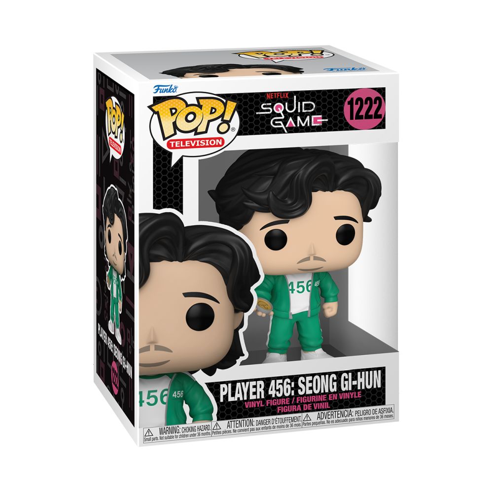 Funko Pop! Television: Squid Game - Player 456: Seong Gi-Hun #1222 Vinyl Figure Funko Pop! Television: Squid Game - Player 456: Seong Gi-Hun #1222 Vinyl Figure