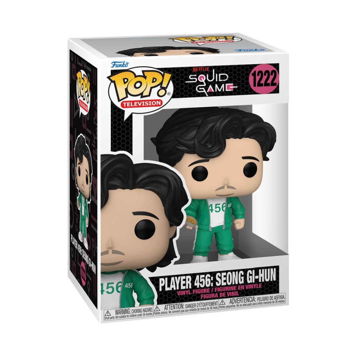 Funko Pop! Television: Squid Game - Player 456: Seong Gi-Hun #1222 Vinyl Figure Funko Pop! Television: Squid Game - Player 456: Seong Gi-Hun #1222 Vinyl Figure
