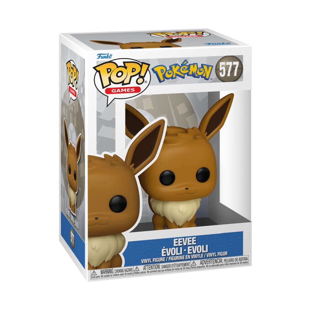 Funko Pop! Games: Pokemon - Eevee Evoli Evoli #577 Vinyl Figure Funko Pop! Games: Pokemon - Eevee Evoli Evoli #577 Vinyl Figure