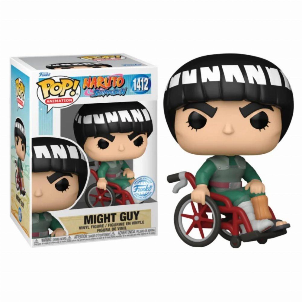Funko Pop! Animation: Naruto Shippuden - Might Guy (White Chrome) (Special Edition) #1412 Vinyl Figure