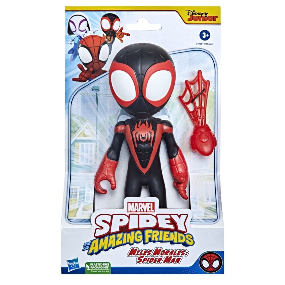 Hasbro Disney Marvel: Spidey Amazing Friends - Miles Morales Supersized Hero Figure (F3988)