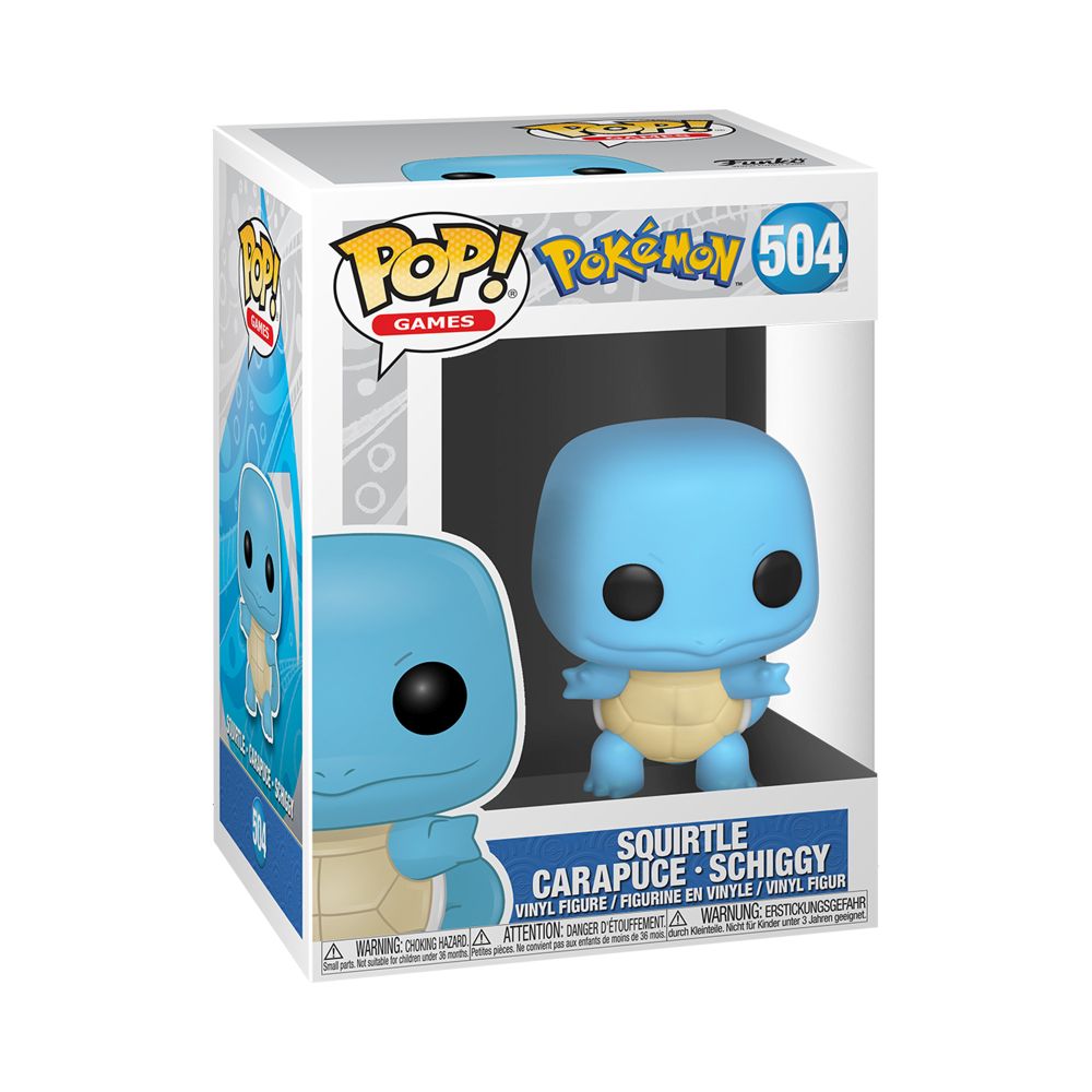 Funko Pop! Games: Pokemon - Squirtle Carapuce - Schiggy #504 Vinyl Figure