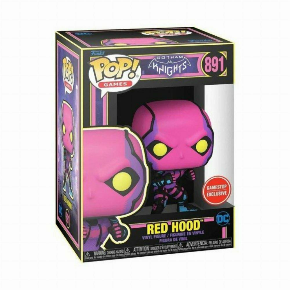 Funko Pop! Games: Gotham Knights - Red Hood (Blacklight) (Special Edition) #891 Vinyl Figure