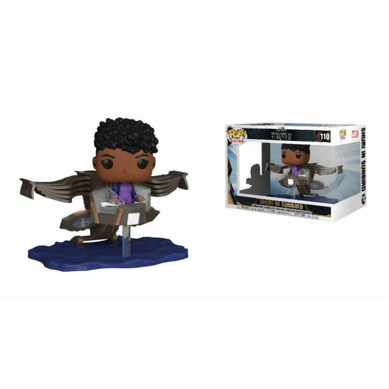 Funko Pop! Rides Super Deluxe: Marvel Black Panther Wakanda Forever - Shuri in Sunbird #110 Bobble-Head Vinyl Figure