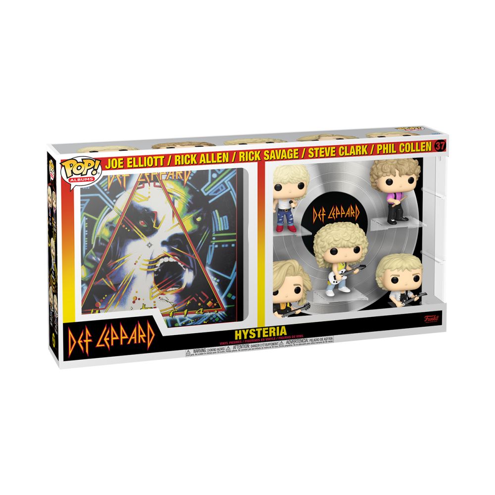 Funko Pop! Deluxe Albums: Def Leppard - Joe Elliott, Rick Allen, Rick Savage, Steve Clark &amp; Phil Collen (Hysteria Tour 1987) (Special Edition) #37 Vinyl Figure