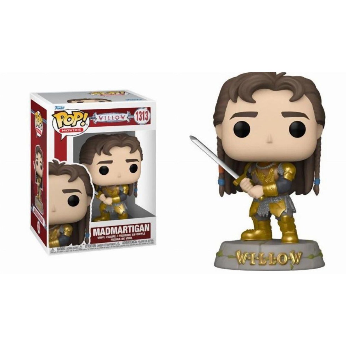 Funko Pop! Disney: Willow S1 - Madmartigan (Metallic) #1313 Bobble-Head Vinyl Figure