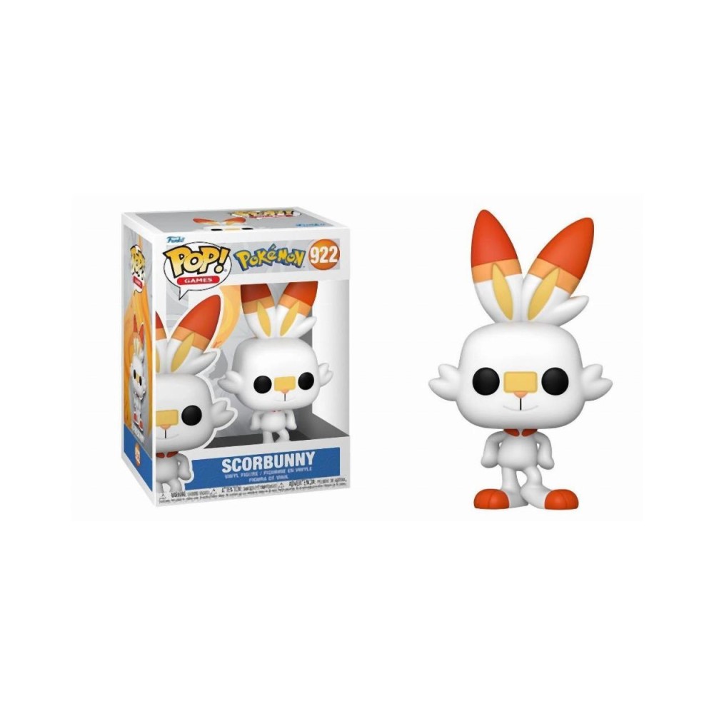Funko Pop! Games: Pokemon - Scorbunny #922 Vinyl Figure Funko Pop! Games: Pokemon - Scorbunny #922 Vinyl Figure