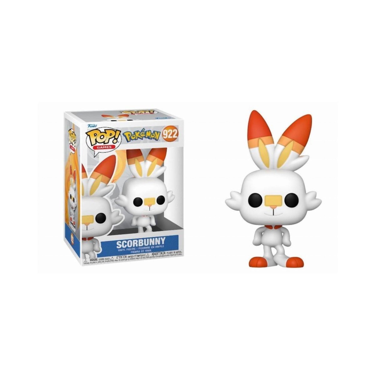 Funko Pop! Games: Pokemon - Scorbunny #922 Vinyl Figure Funko Pop! Games: Pokemon - Scorbunny #922 Vinyl Figure