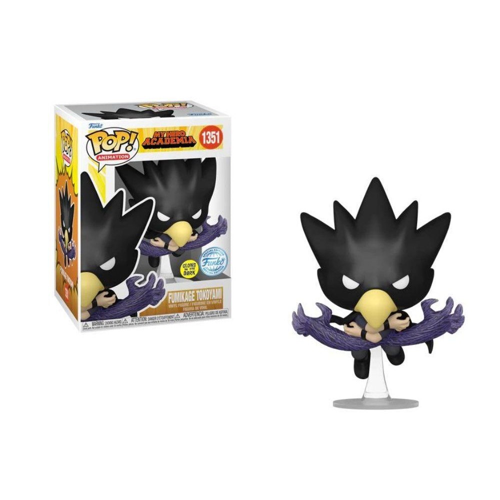 Funko Pop! Animation: My Hero Academia S10 - Fumikage Tokoyami (FA) (Glows in the Dark) (Special Edition) #1351 Vinyl Figure