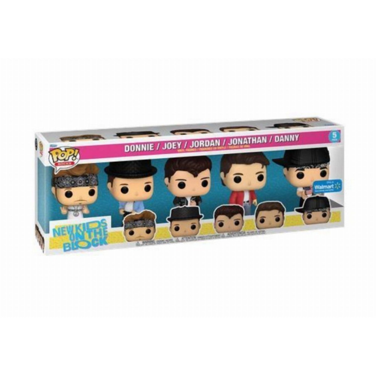 Funko Pop! 5-Pack Rocks: New Kids on the Block - Donnie/Joey/Jordan/Jonathan/Danny (Special Edition) Vinyl Figures