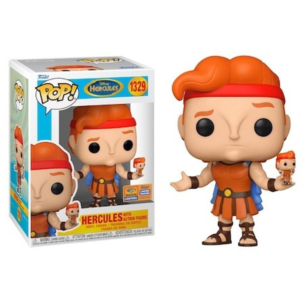 Funko Pop! Disney: Hercules - Hercules with Action Figure (Convention Limited Edition) #1329 Vinyl Figure Funko Pop! Disney: Hercules - Hercules with Action Figure (Convention Limited Edition) #1329 Vinyl Figure