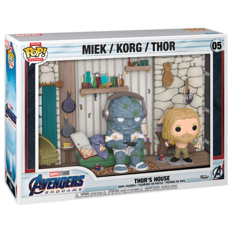 Funko Pop! Moment Deluxe: Marvel Avengers Endgame - Thor’s House (Miek / Korg / Thor) #05 Vinyl Figures Funko Pop! Moment Deluxe: Marvel Avengers Endgame - Thor’s House (Miek / Korg / Thor) #05 Vinyl Figures