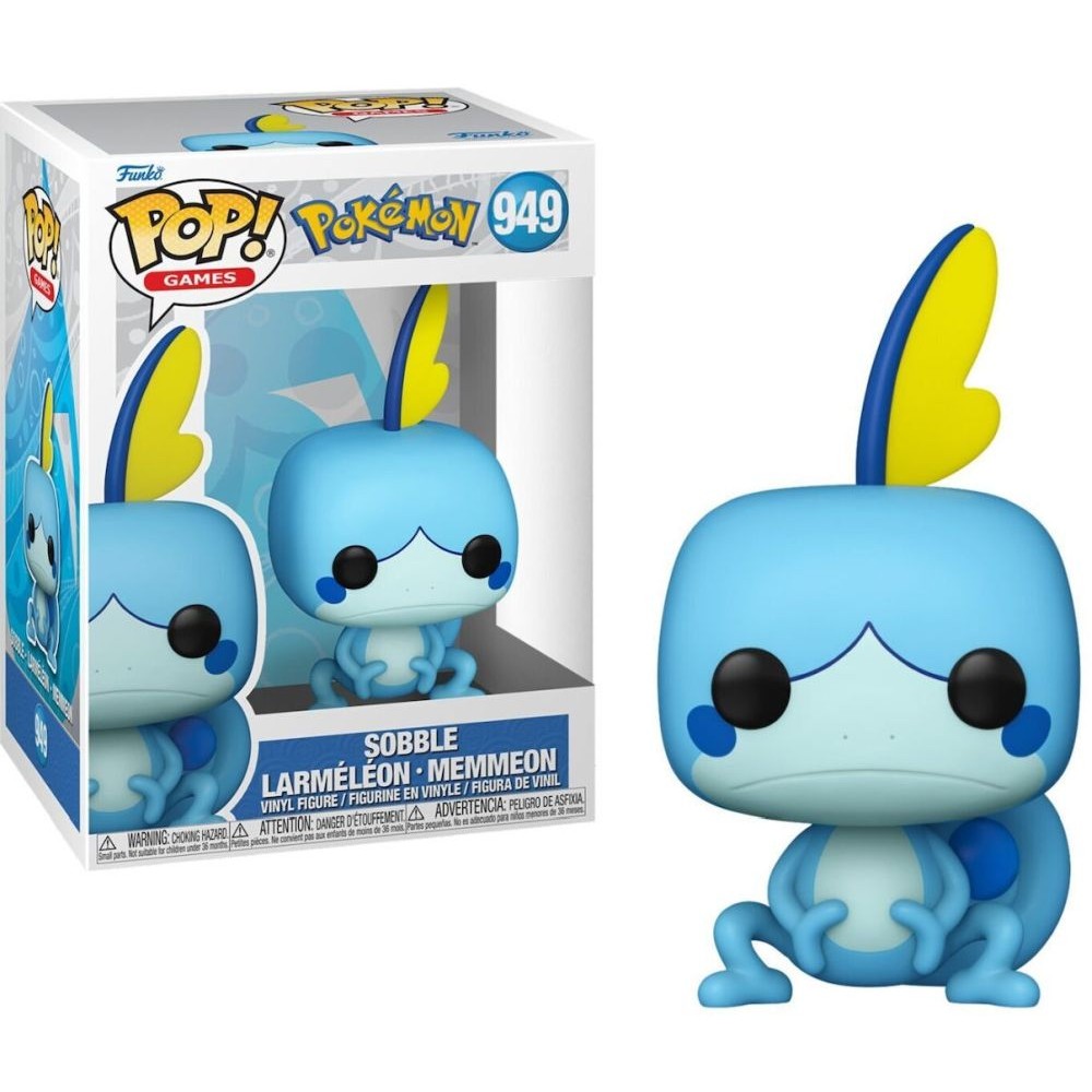 Funko Pop! Games: Pokemon - Sobble Larmeleon Memmeleon #949 Vinyl Figure