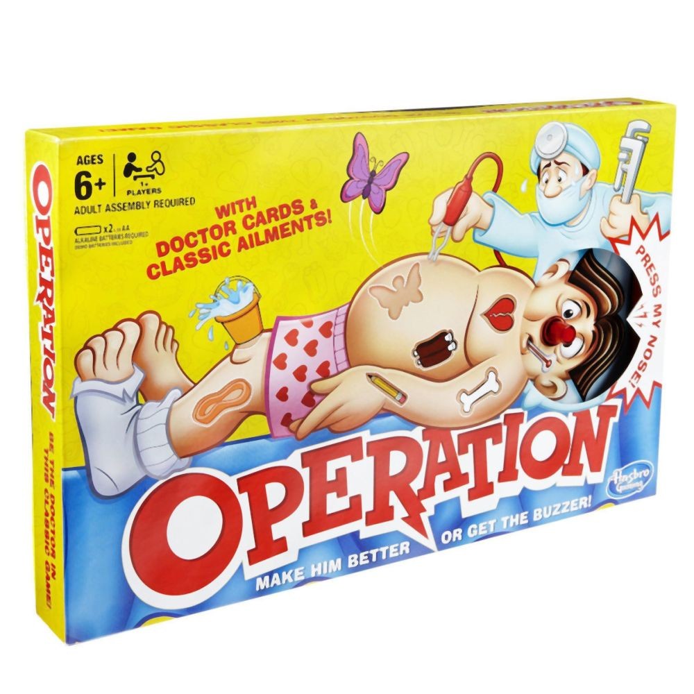 Hasbro Classic Operation Board Game (English Language) (B2176348)