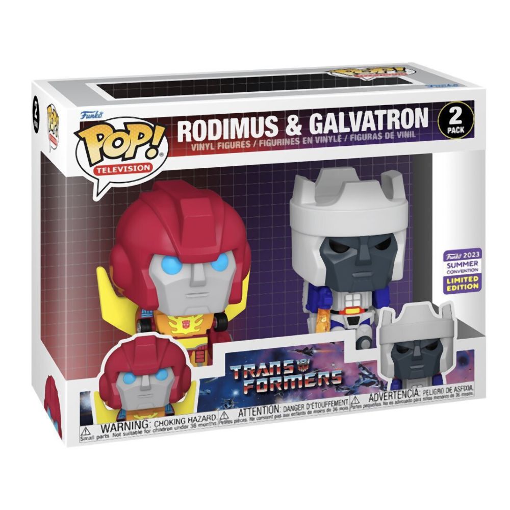 Funko Pop! 2-Pack: Transformers - Rodimus &amp; Galvatron (Convention Limited Edition) Vinyl Figures