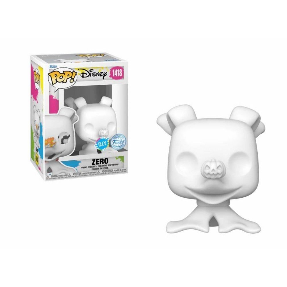 Funko Pop! Disney: The Nightmare Before Christmas - Zero (DIY) (White) (Special Edition) #1418 Vinyl Figure