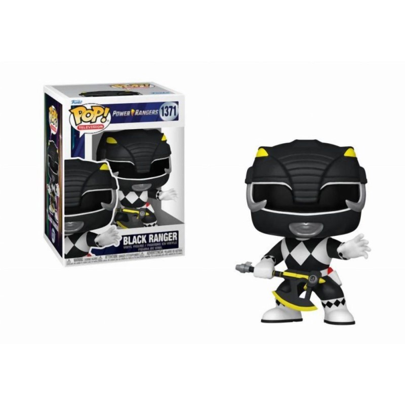 Funko Pop! Television: Power Rangers - Black Ranger #1371 Vinyl Figure