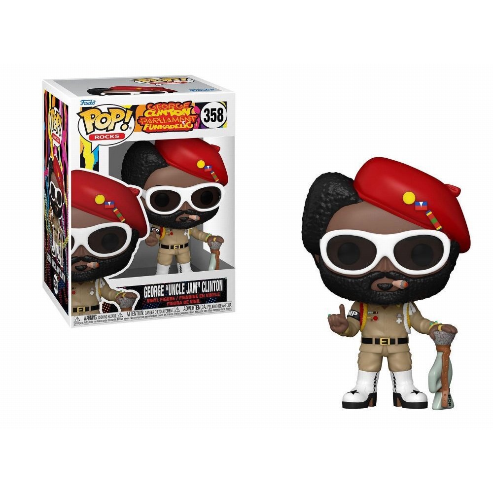 Funko Pop! Rocks: George Clinton Parliament Funkadelic - George "Uncle Jam" Clinton #358 Vinyl Figure